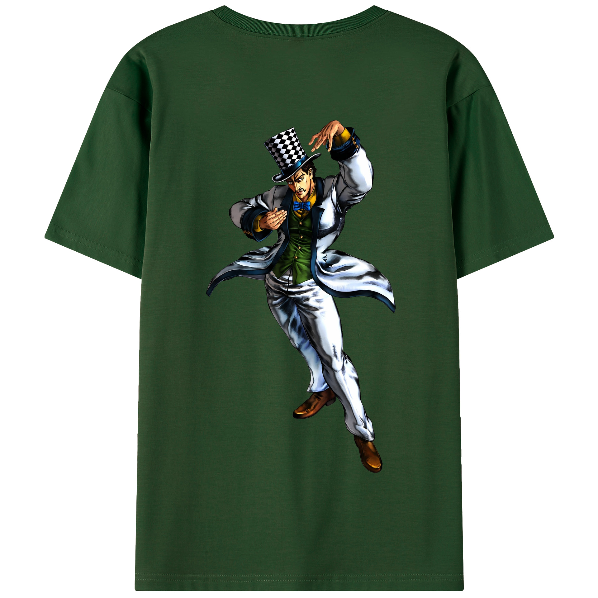 （画像用） ジョジョの奇妙な冒険 ウィル?アントニオ?ツェペリ JoJo's Bizarre Adventure Will Anthonio Zeppeli 綿100％半袖Tシャツ（背面プリント）